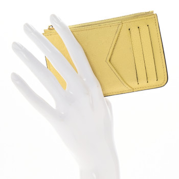 LOUIS VUITTON Empreinte Monogram Zipped Romy Card Holder Jaune
