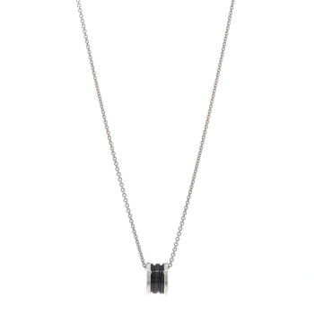 BULGARI Sterling Silver Ceramic Save The Children Pendant Necklace