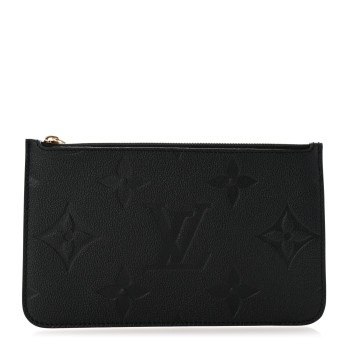 LOUIS VUITTON Empreinte Monogram Giant Neverfull MM Pochette Black