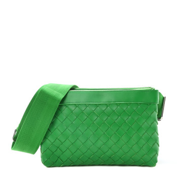 BOTTEGA VENETA Nappa Intrecciato Duo Shoulder Bag Parakeet