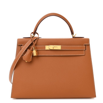 HERMES Epsom Kelly Sellier 32 Gold