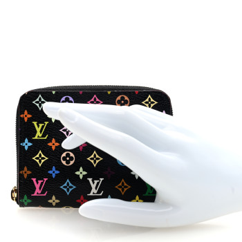 LOUIS VUITTON Monogram Multicolor Zippy Coin Purse Black