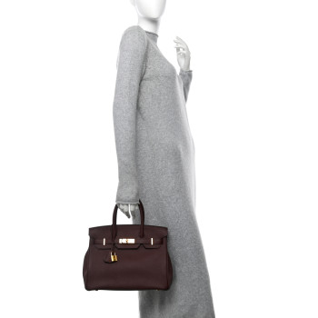 HERMES Togo Birkin 30 Bordeaux