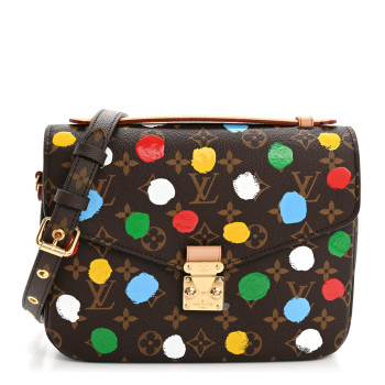 LOUIS VUITTON LV x YK Monogram Painted Dots Pochette Metis