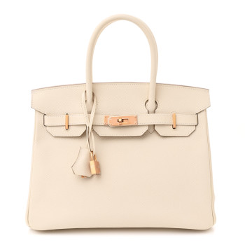 HERMES Epsom Birkin 30 Craie