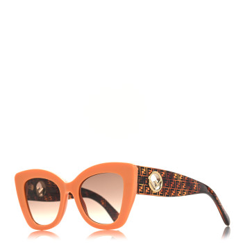 FENDI Acetate F is Fendi FF 51mm Cat Eye Sunglasses 0327/S Tortoise Orange