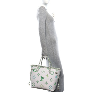 LOUIS VUITTON Monogram Giant By The Pool 2.0 Neverfull MM Jade
