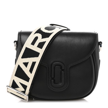 MARC JACOBS Calfskin Small The J Marc Saddle Black