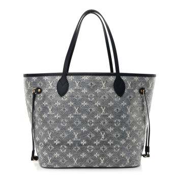 LOUIS VUITTON Monoglam Neverfull MM Blue
