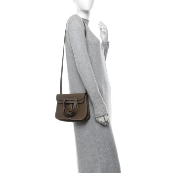 HERMES Taurillon Clemence Halzan 25 Etoupe