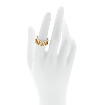 FENDI X VERSACE Metal Fendace O'Lock Ring M Gold