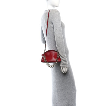 CHLOE Calfskin Mini Juana Shoulder Bag Red