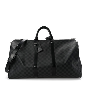 LOUIS VUITTON Damier Graphite Keepall Bandouliere 55