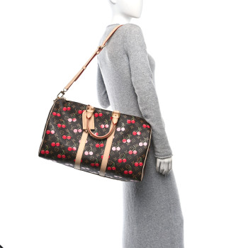 LOUIS VUITTON LV X TM Monogram Cerises Keepall Bandouliere 45