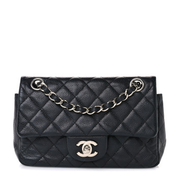 CHANEL Caviar Quilted Mini Rectangular Flap Black