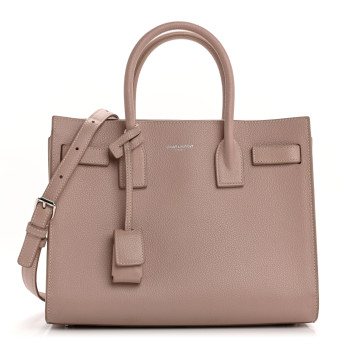 SAINT LAURENT Smooth Calfskin Baby Sac De Jour Pale Blush