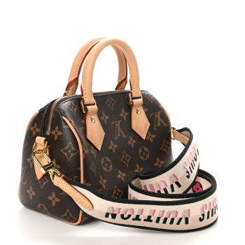 LOUIS VUITTON Monogram Speedy Bandouliere 20 Black