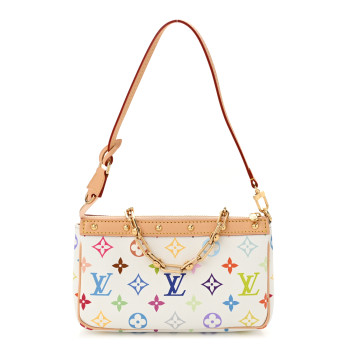 LOUIS VUITTON LV X TM Monogram Multicolor Pochette Accessories White