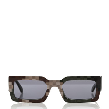 LOUIS VUITTON Acetate Damier Camouflage LV Clash Sunglasses Z2399W