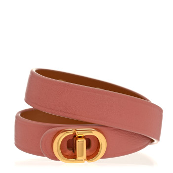 CHRISTIAN DIOR Calfskin 30 Montaigne Double Bracelet M Pink