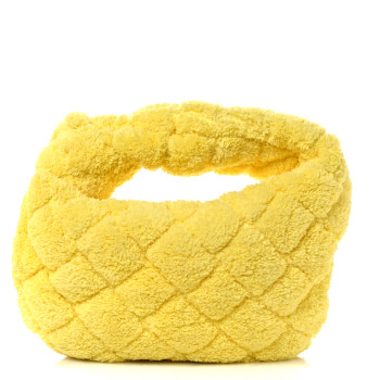 BOTTEGA VENETA Shearling Intrecciato Teen Jodie Yellow
