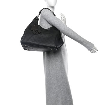 LOUIS VUITTON Mahina Carmel Hobo Black