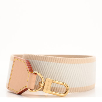 LOUIS VUITTON Monogram Vibe LV Shoulder Strap Beige White
