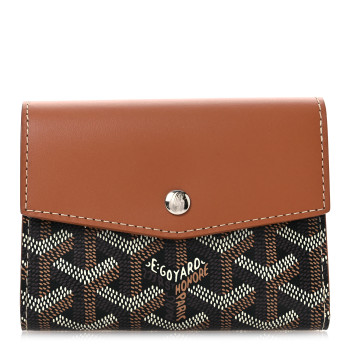 GOYARD Goyardine Saint-Gabriel Compact Wallet Black Gold