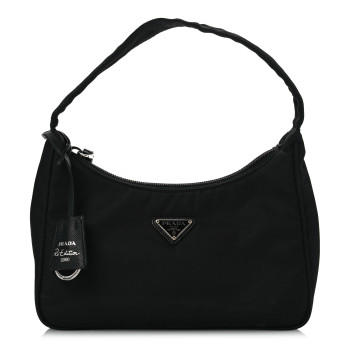 PRADA Tessuto Nylon Mini Re-Edition 2000 Bag Black