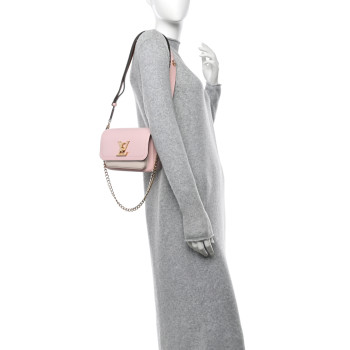 LOUIS VUITTON Grained Calfskin Lockme Tender Rose Water