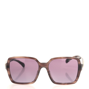 CHANEL Acetate Polarized Square Sunglasses 5408-A Purple