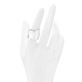 TIFFANY Sterling Silver Elsa Peretti Bone Ring 54 7