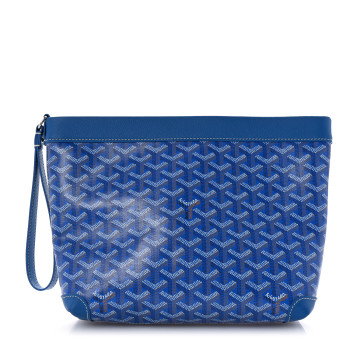 GOYARD Goyardine Conti Pouch Sky Blue