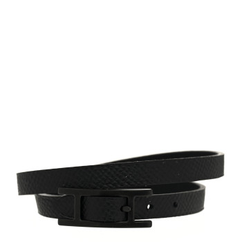 HERMES Epsom Behapi Double Tour Bracelet T5 Black