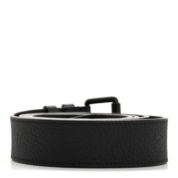 LOUIS VUITTON Taurillon Monogram Signature 35 MM Chain Belt 110 44 Black