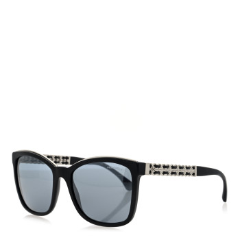 CHANEL Calfskin Square Chain Sunglasses 5360-Q Black CHANEL Calfskin Square Chain Sunglasses 5360-Q Black