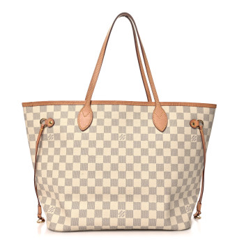 LOUIS VUITTON Damier Azur Neo Neverfull MM Rose Ballerine
