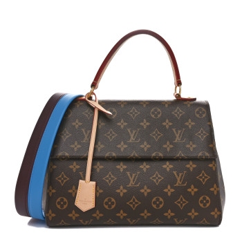LOUIS VUITTON Monogram Cluny MM Blue Glacial