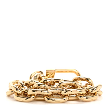 LOUIS VUITTON Metal Chain Strap Gold