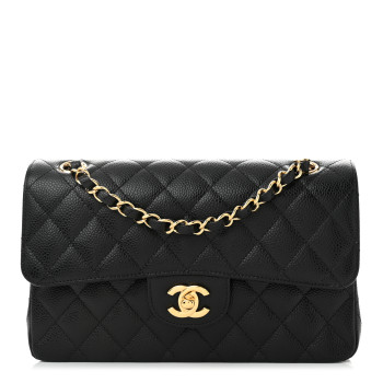 CHANEL Caviar Quilted Small Double Flap Black