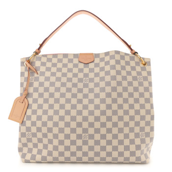 LOUIS VUITTON Damier Azur Graceful MM Rose Ballerine LOUIS VUITTON Damier Azur Graceful MM Rose Ballerine