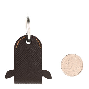 HERMES Epsom Cow Key Ring