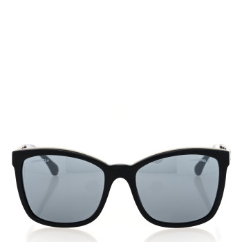 CHANEL Calfskin Square Chain Sunglasses 5360-Q Black CHANEL Calfskin Square Chain Sunglasses 5360-Q Black