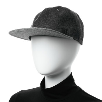 HERMES Wool Texas Hat 60 Charbon Gris