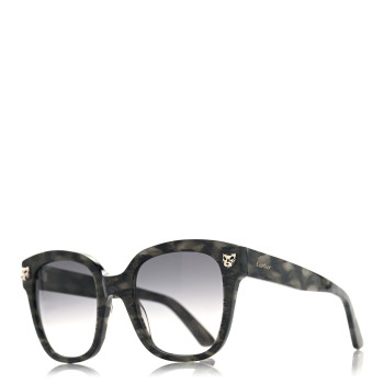 CARTIER Panthere De Cartier Sunglasses Tortoise Grey