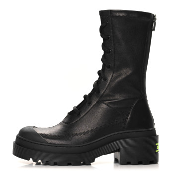 CHRISTIAN DIOR Nappa Stretch Dior Arcade Boots 37 Black