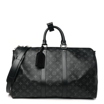 LOUIS VUITTON Monogram Eclipse Keepall Bandouliere 45