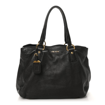 PRADA Vitello Daino Tote  Brown