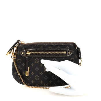 LOUIS VUITTON Monogram Idylle Mini Pochette Accessories Fusain