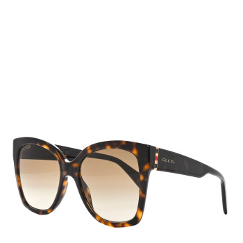 GUCCI Acetate Square Frame Sunglasses GG0459S Tortoise